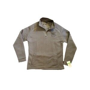 Spyder Capture Quarter Zip Fleece Jacket Men’s Large Gray Pullover Soft Shell